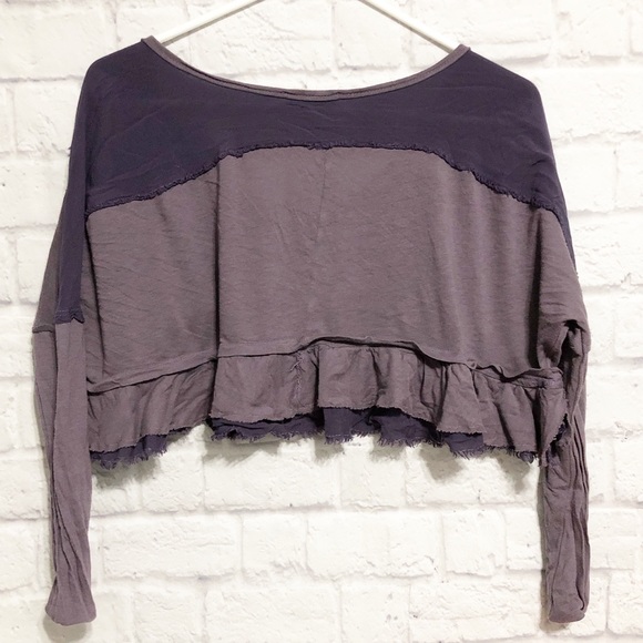 Lush Tops - LUSH Purple Ruffled Crop Top💜